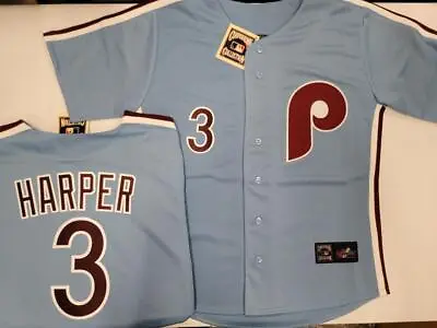 21118 Cooperstown Collection PHILADELPHIA PHILLIES Vintage Powder Blue JERSEY • $139.99