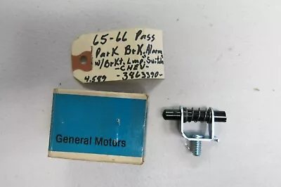 Vintage GM Parking Brake Alarm Switch Fit 65-66 Chevy Pass (3863390) • $33.99