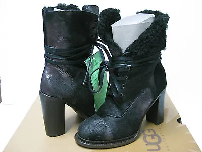 Ugg Collection Piera Women Heel Boots Black Us 7 /uk 5.5 /eu 38 /jp 24 • $129.99