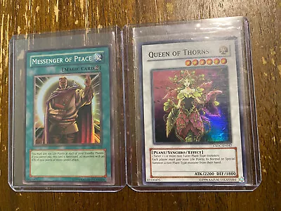 Messenger Of Peace Foil YuGiOh! Card 1996 Rare Card Queen Of Thorns • $9.49