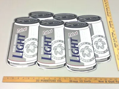 Pabst Beer Sign Metal Tin Tacker Light 6 Pack Can Blue Ribbon Bar New Nos IMH7 • $41.16