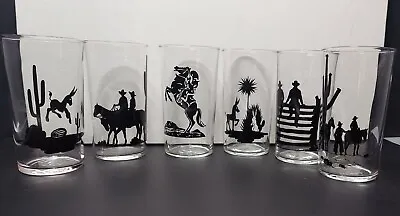 Mid Century Modern Western Tumbler Glasses - Set Of 6 • $161.95