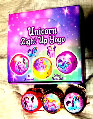 2x Girls Fun Toys Unicorn Light Up Yoyo Great Fun For Kids • £7.99