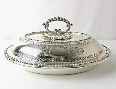 Exceptional Sheffield Mappin & Webb Silver Plated Covered Serving Dish C: 1943 • $58