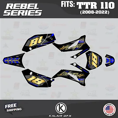 Graphics Kit For Yamaha TTR 110 (2008-2023) TTR110 Rebel - GOLD • $49.99