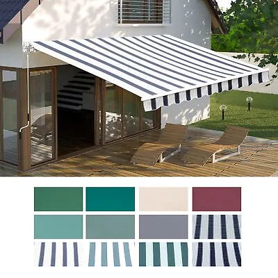 Outsunny Garden Sun Shade Canopy Retractable Awning • £239.99