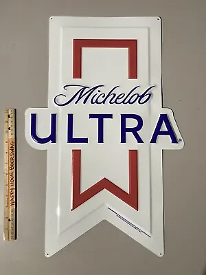 ✅  New Michelob Ultra Iconic Logo Metal Beer Bar Tin Tacker Baseball Sign • $39.99