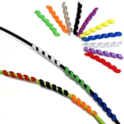 £3.95 • Buy Spiral Soft Silicone Rubber Bike Frame Protector Cable Outer Brake Gear Hose Rub