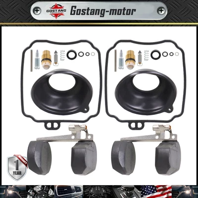 $13.51 • Buy 2X Carburetor Repair Kit Rebuild Float Fit For Yamaha XVS650 V-STAR 1998-2015