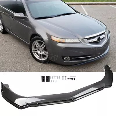 For 2004-2008 Acura TL Carbon Fiber Style Front Bumper Lip Spoiler Body Kit • $78.84