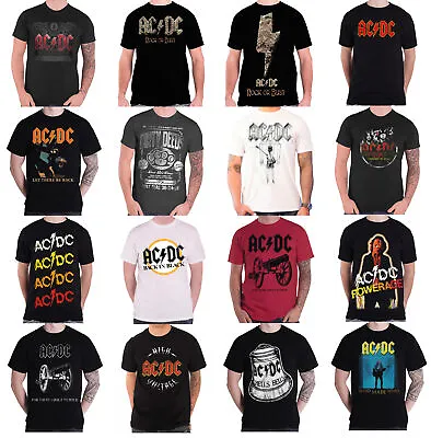 £15.95 • Buy Official AC/DC T Shirt Rock Or Bust Dirty Deeds Highway To Hell Angus New Mens