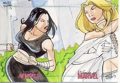 2013 Women Of Marvel Series 2 Sketch Card Fodra X-23 Emma Frost • $149.99