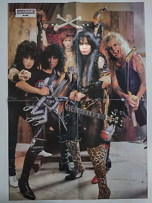 W.A.S.P. / ACCEPT Poster From STARA Magazine Finland 1980's. Very Rare!! WASP. • $40