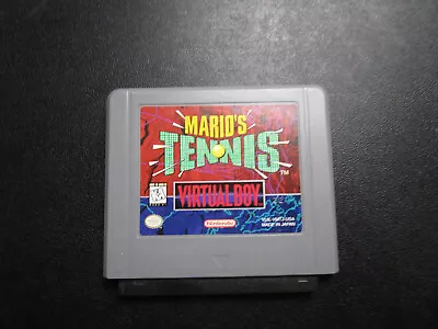 Mario Tennis Virtual Boy Nintendo Cartridge Only! Tested And Works! • $20