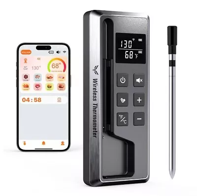 Wireless Bluetooth Meat Thermometer Digital Long Range • $25.29