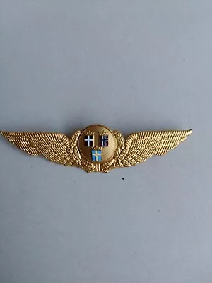£49.16 • Buy SAS Scandinavian Air Services Pilot's Hat Cap Badge Airline