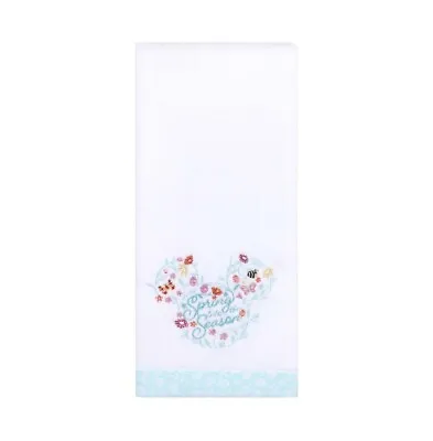 Disney Mickey Mouse Spring Into The Season Floral Bath Hand Towel 16 X25  • $12