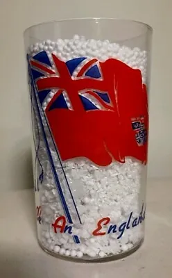 WWII - Commemorative Drinking Glass - THERE'LL ALWAYS BE AN ENGLAND !!! • $21.81