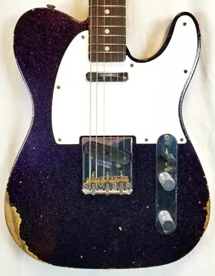 Fender Custom Shop Time Machine 1960 Tele Relic Ash Body Aged Magenta Sparkle • $4559