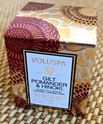 Voluspa Gilt Pomander & Hinoki Mini Votive Candle 1 Oz / 28g Coconut Wax Blend • $5.99