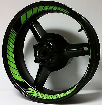 CUSTOM Kawasaki Ninja INNER WHEEL DECALS STICKERS RIM STRIPES ZX636 ZX10R ZX12R • $24.99