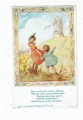 POSTCARD ART CARD BY MARGARET TARRANT No 1/1636  BLOW WIND BLOW. • £1.59