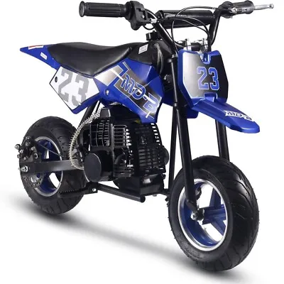 MotoTec 50cc 2-Stroke Kids Supermoto Gas Dirt Bike - DB-02 - Multi Colors • $249