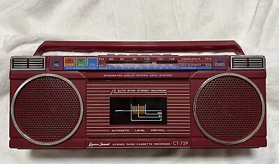 Vintage Lenoxx Sound CT-729 Boom Box Stereo Radio Cassette Recorder Radio Works • $35