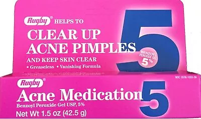 Benzoyl Peroxide 5 % Generic For Oxy Balance Acne Medication Gel 1.5oz Each • $7.08