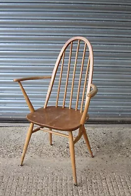 £99.99 • Buy Mid Century Retro Ercol Windsor Quaker Dining Carver Highback Arm Chair Armchair
