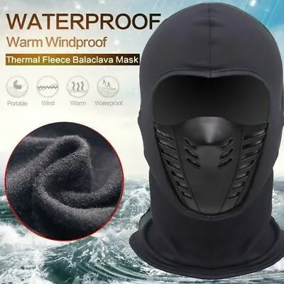 Balaclava Ski Full Face Mask Windproof Fleece Neck Warm For Winter Cold Weather • $6.83