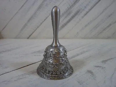 Mini Pewter Hand Bell Happy Birthday Cake Gifts Balloons - L2 • $5.95