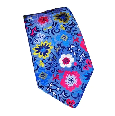 Duchamp London Wow!! Spectacular Multicolour 'exotic Blooms' Tie Freepost • $91.30