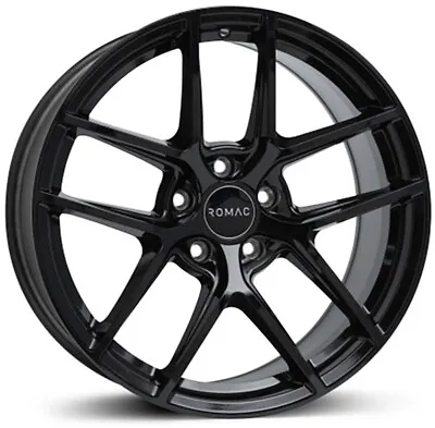 Alloy Wheels 18  Romac Diablo Black Gloss For VW Golf R32 [Mk4] 02-04 • $869.10