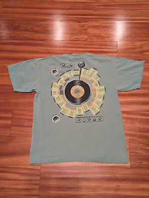 Vtg Rock And Roll Hall Of Fame T Shirt 2005 Inductees Record Player Size M Green • $15.99