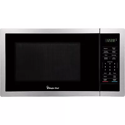 Magic Chef 0.9-Cu. Ft. 900W Countertop Digital Touch Microwave Stainless Steel • $117.88