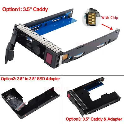 $14.98 • Buy 3.5  To 2.5  SSD HDD Drive Caddy Adapter 651314-001 For HP ProLiant G8 G9 Server