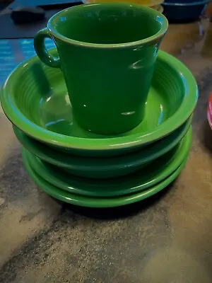 5 Piece Vintage Fiestaware Shamrock Green • $39.99