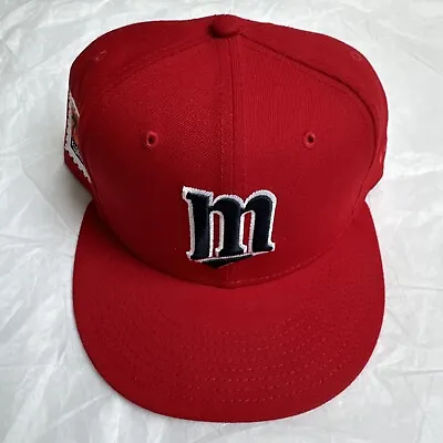 New Era Minnesota Twins Hat Florida 2021 Patch 59FIFTY Fitted 7 1/2 Red • $24