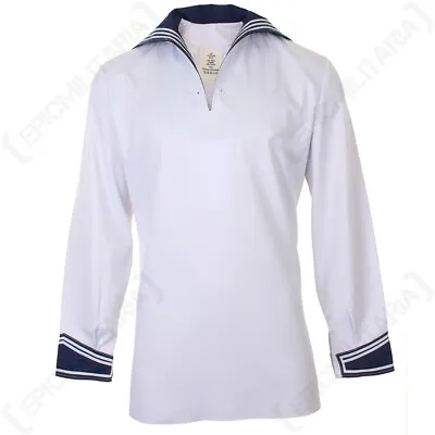 Original German Navy Shirt - Military Surplus Sailor Costume Top Naval Maritime • £14.95