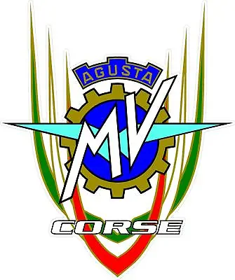 #m172 (1) 6.5  MV Agusta MVAgusta Vintage Racing Logo Decal Sticker LAMINATED • $6.99