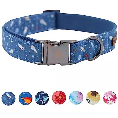 Dog Collar Blue Universe Pattern Pet Collar Durable Cute Dog Collars Male Pet... • $18.45