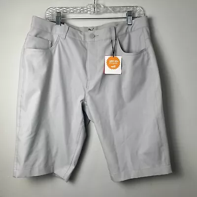 Puma Jackpot Performance Golf Shorts Mens Size 34 Stretch Grey 11” UPF 50+ • $35