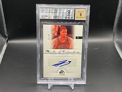 2005-06 SP AuthenticTyson Chandler Marks Of Distinction Auto /40 BGS 9 W/9 Auto • $19.99