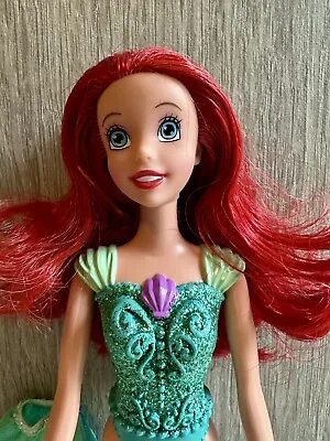 Ariel The Little Mermaid Disney Sparkling Princess Doll Barbie Mattel 2012 Skirt • $8.99