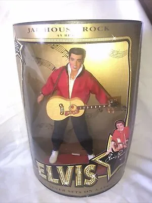 Elvis Presley Jail House Rock Doll With Guitar And Stand Unused In Original Box • $10