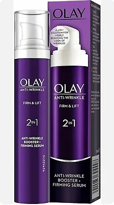 £12.99 • Buy Olay Anti-Wrinkle Booster Firm And Lift 2 In1 Firming Serum - 50 Ml