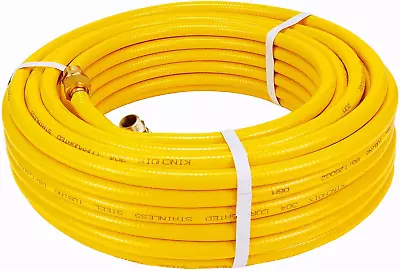 70FT Natural Gas Line Gas Tubing Pipe Kit 1/2  Flexible For Construction Heaters • $146.99