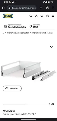 MAXIMERA Drawer Medium White 15x24   002.656.70  • £26.60