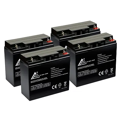 4 Pack | 12V 18Ah SLA AGM Battery For Scooter Battery D5745 40648 Wp18-12 6FM18 • $158.99